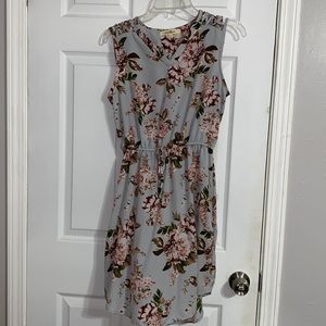 Wishful Park Floral Dress - size medium - blue